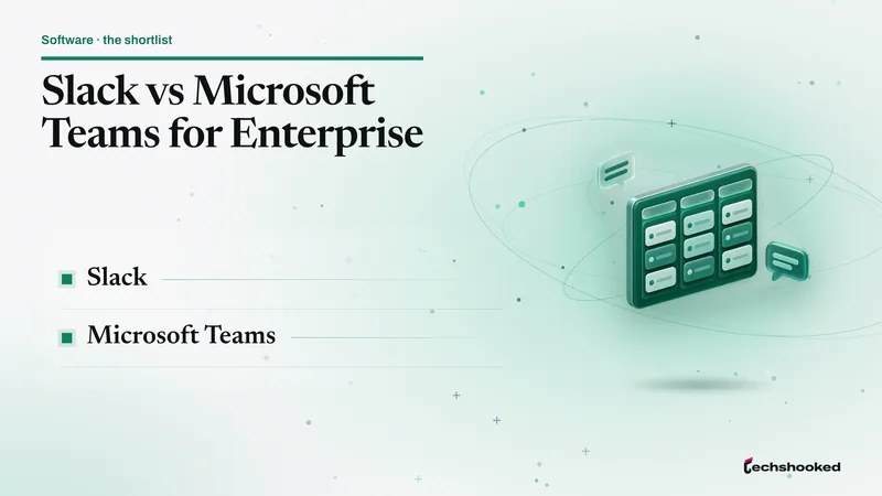 Comparison card: Slack vs Microsoft Teams For Enterprise: Which Team Collaboration Platform Wins?