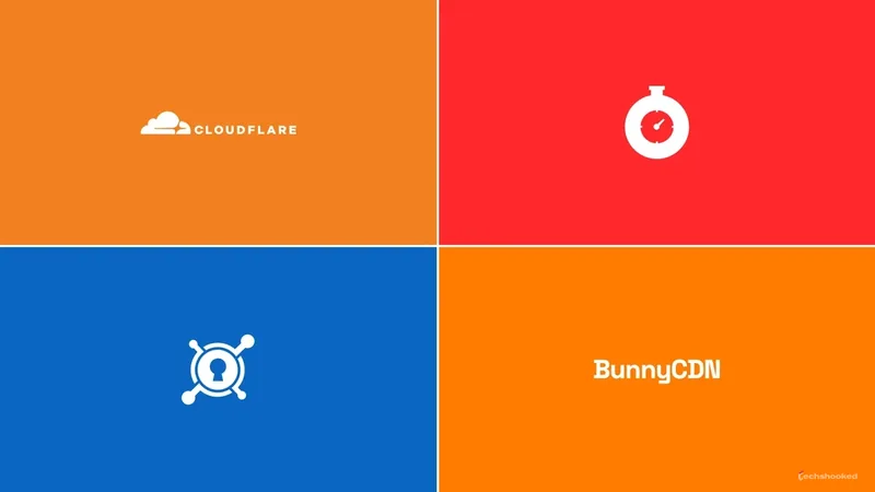 Logos of Cloudflare, Fastly, KeyCDN, and BunnyCDN.