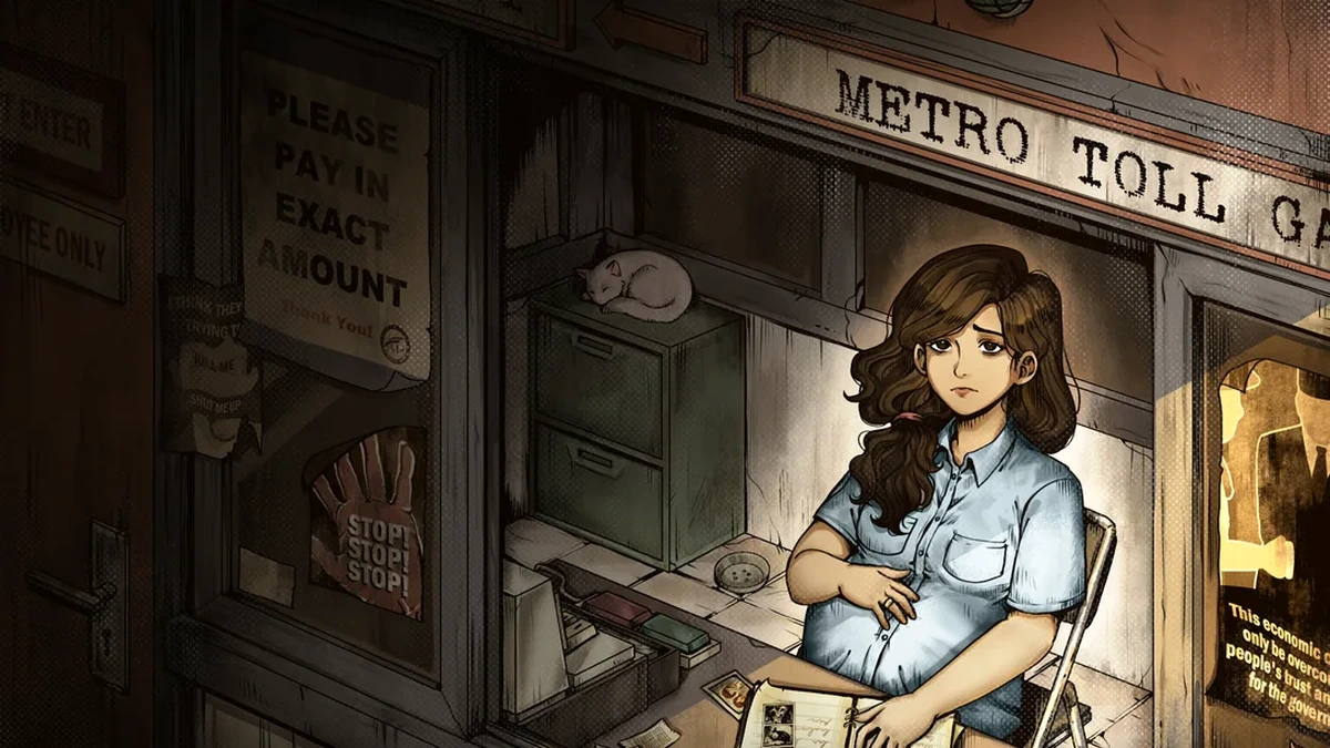 1998: The Toll Keeper Story key art showing Dewi at her toll booth on PlayStation 5