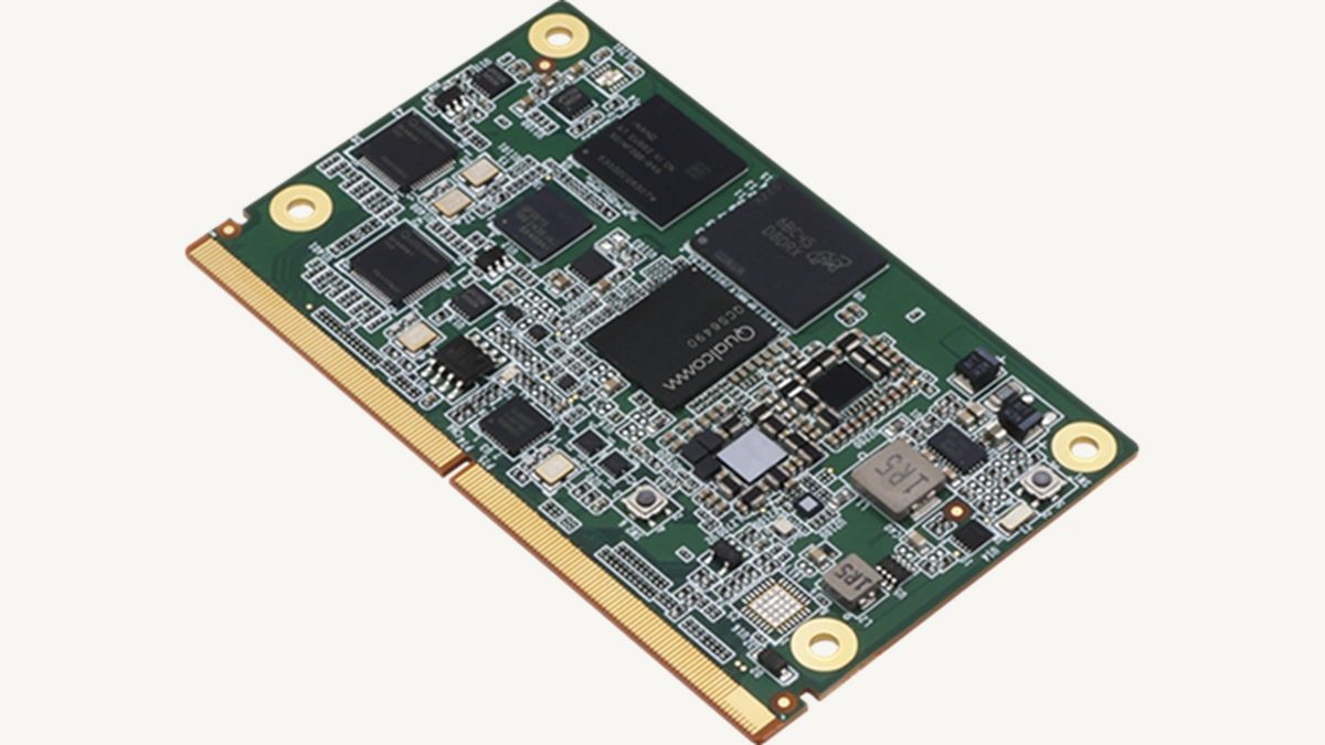 AAEON uCOM-Q6490 SMARC module shown on a white background