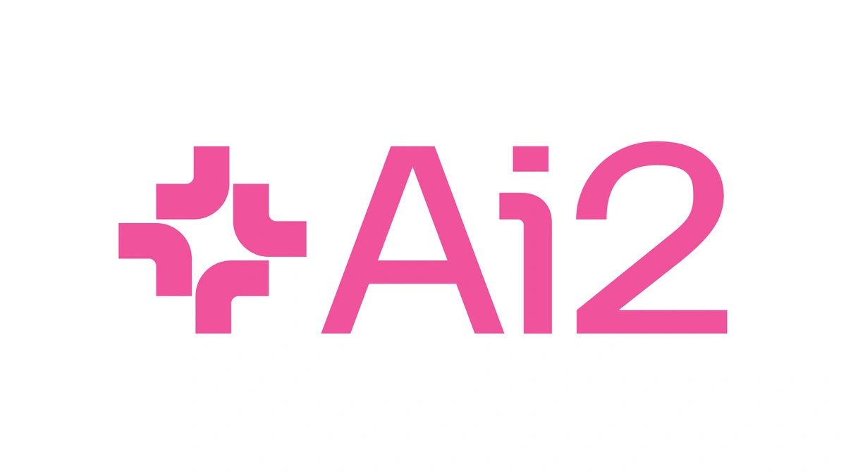 Ai2 logo in pink on a white background