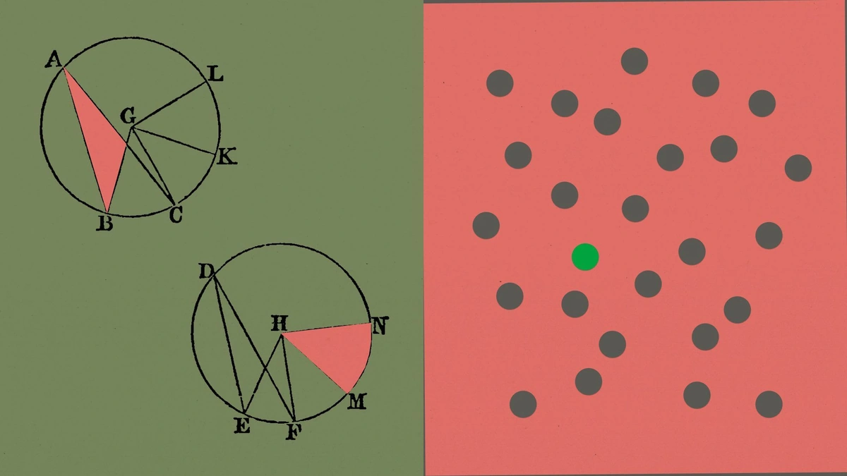 Anthropic formal verification artwork: circle and chord diagrams on an olive panel beside a dot field on coral