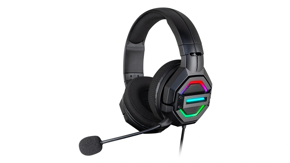 RACEN INTENSE gaming headset shown at an angle on a white background