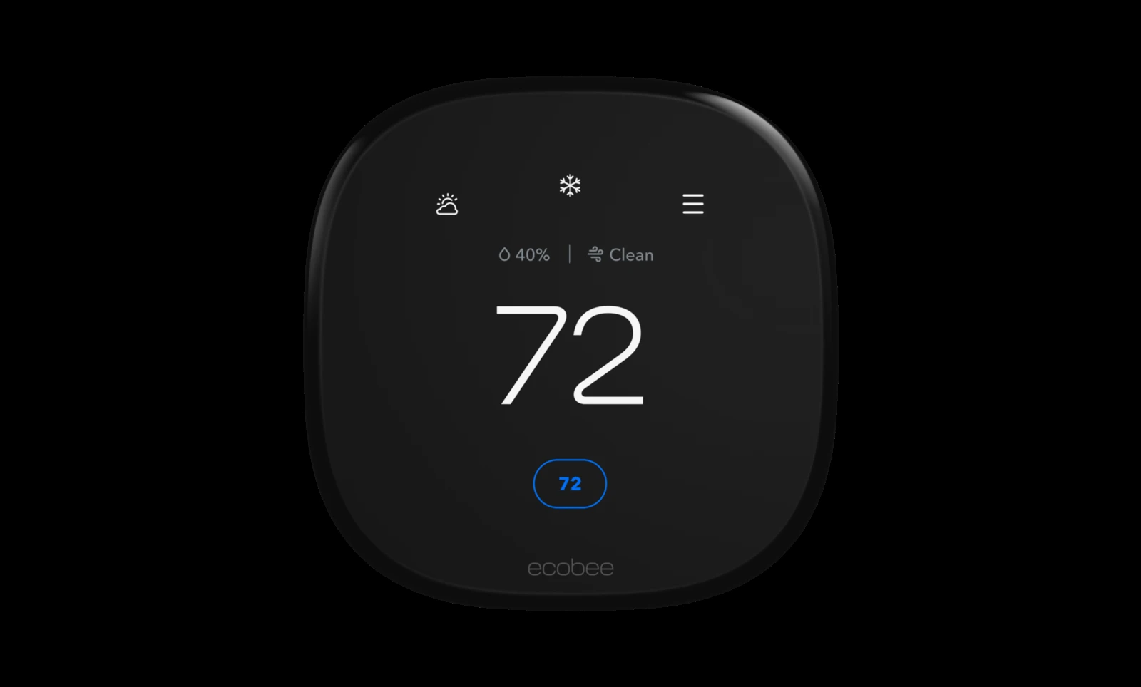 ecobee Smart Thermostat Premium showing temperature display