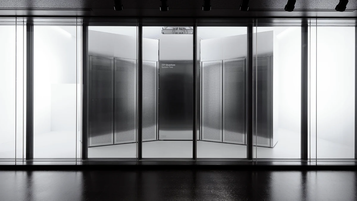 IBM Quantum System Two hardware front view installed at RIKEN research facility