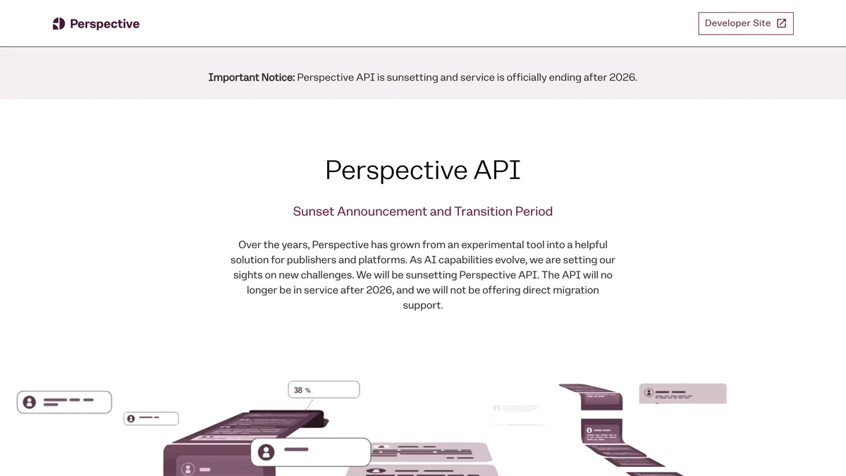 Google Perspective API interface demonstrating AI toxicity scoring for content moderation use cases