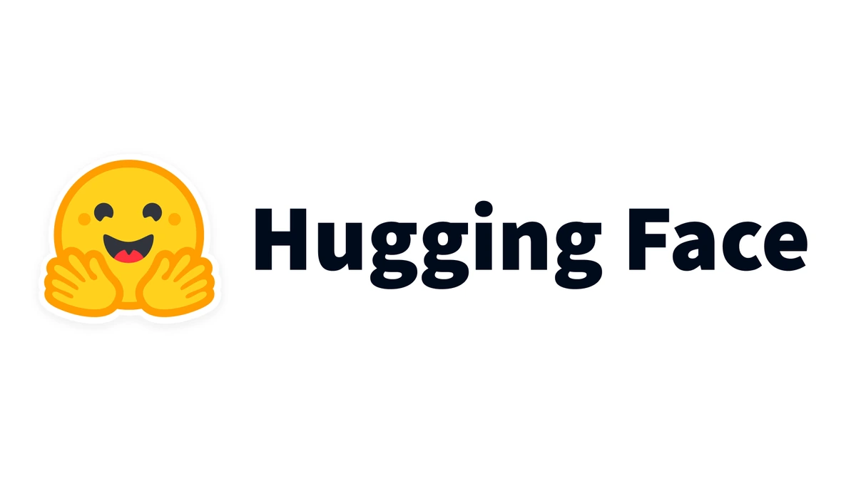 Hugging Face logo with the smiling emoji face beside the company name