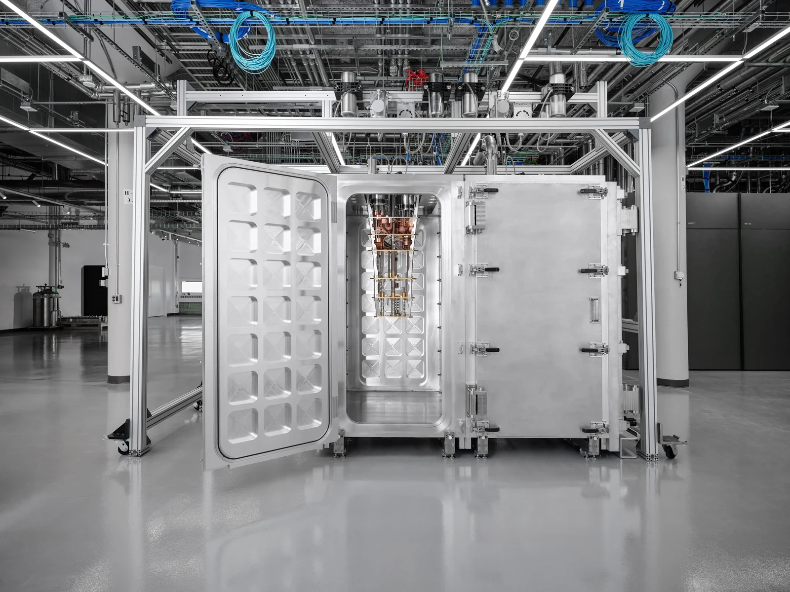 IBM modular cryogenic cells connected at the Poughkeepsie quantum facility