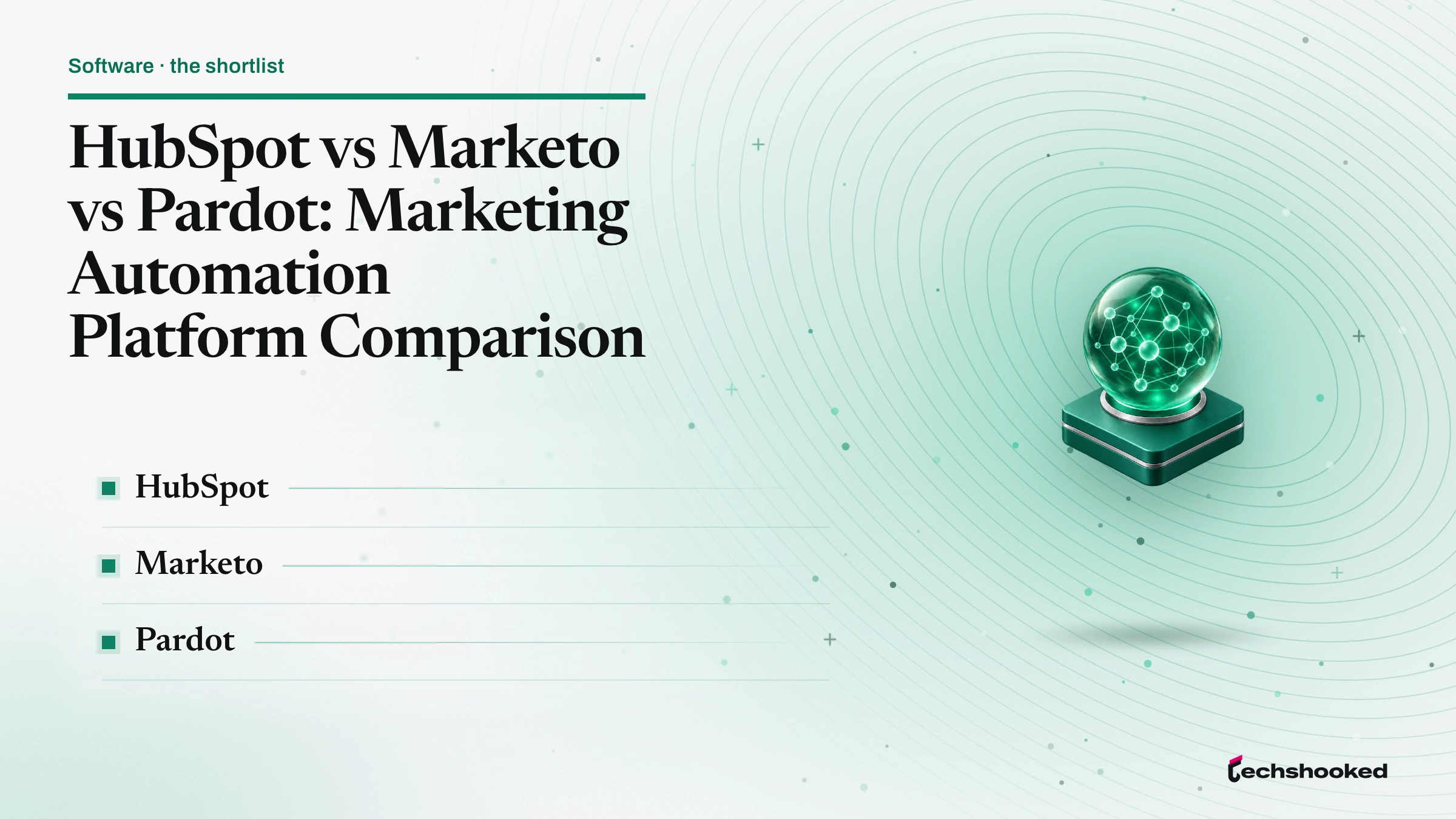 Comparison card: HubSpot vs Marketo vs Pardot: Marketing Automation Platform Comparison