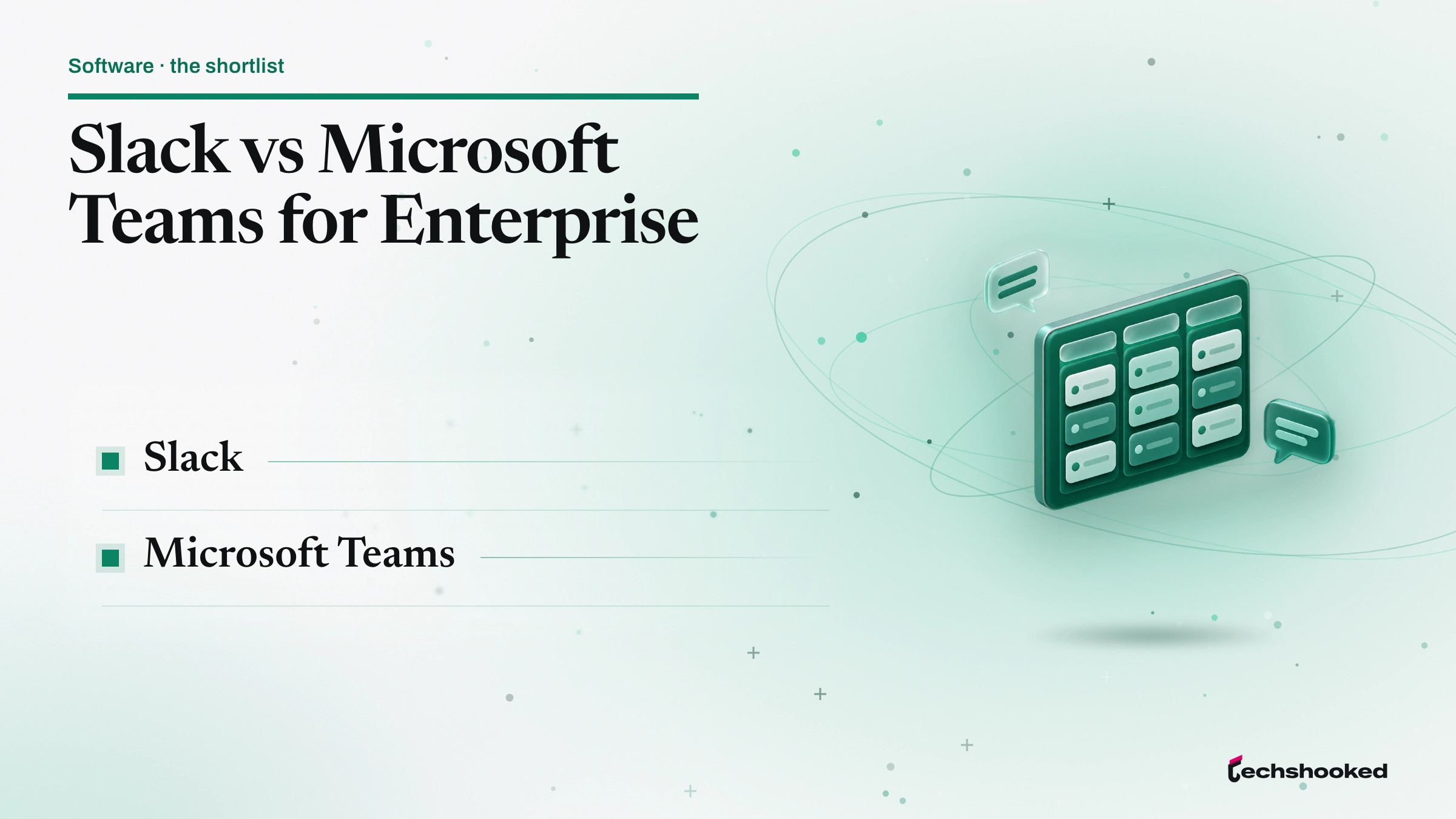 Comparison card: Slack vs Microsoft Teams For Enterprise: Which Team Collaboration Platform Wins?