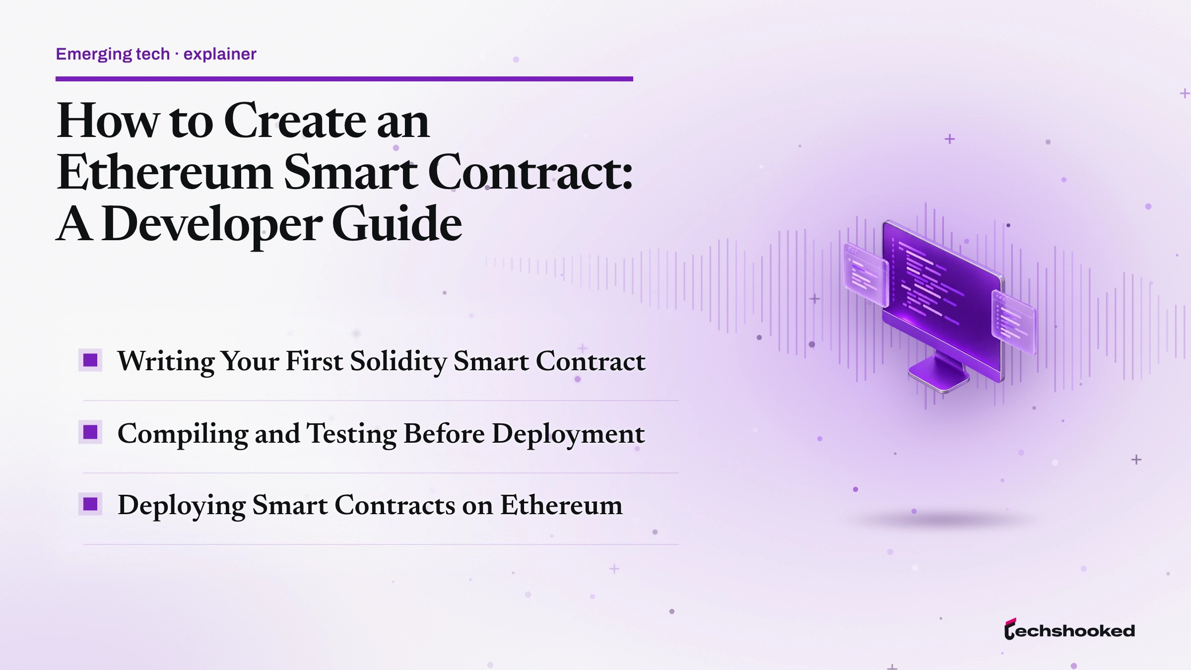 Comparison card: How To Create an Ethereum Smart Contract: A Developer Guide