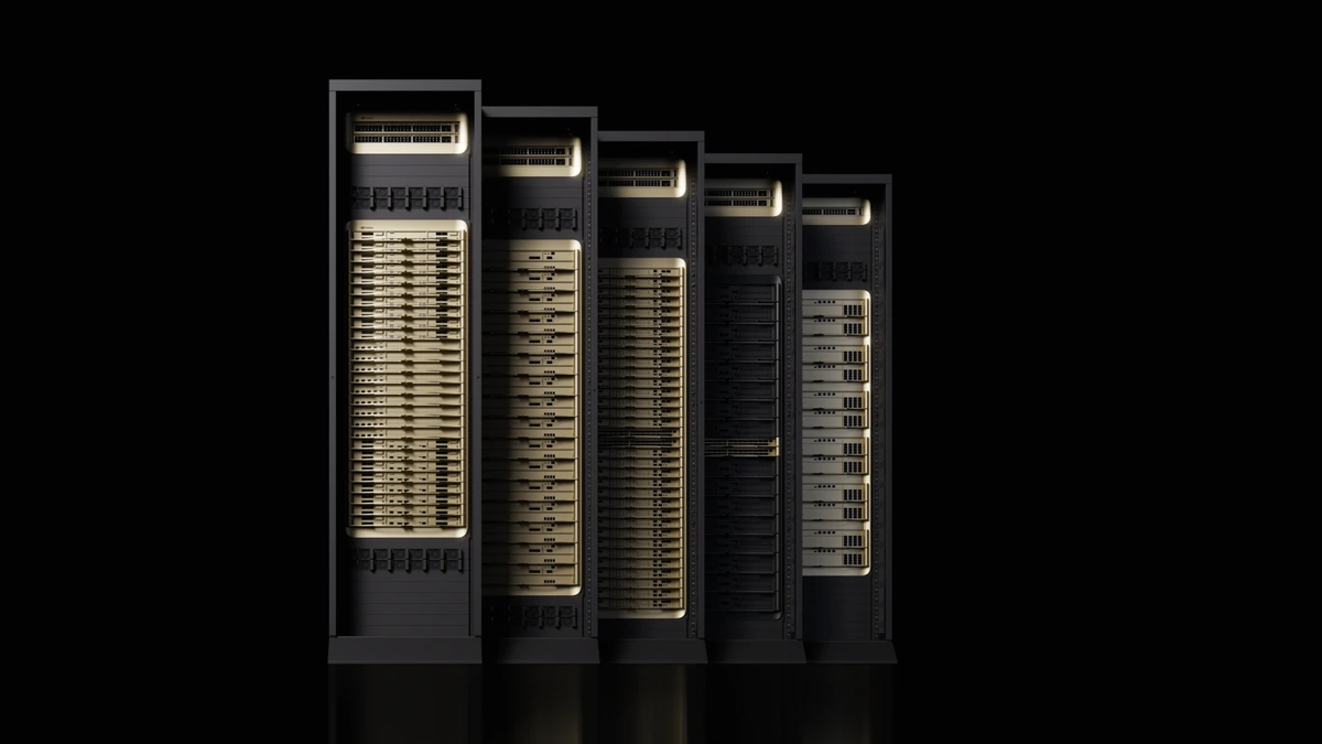 NVIDIA Vera Rubin GPU rack family render for HotChips 2026