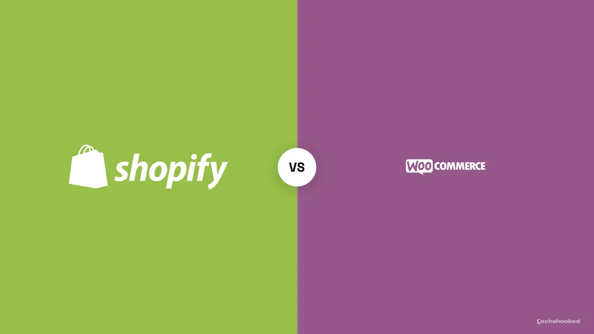 Logos of Shopify and WooCommerce.