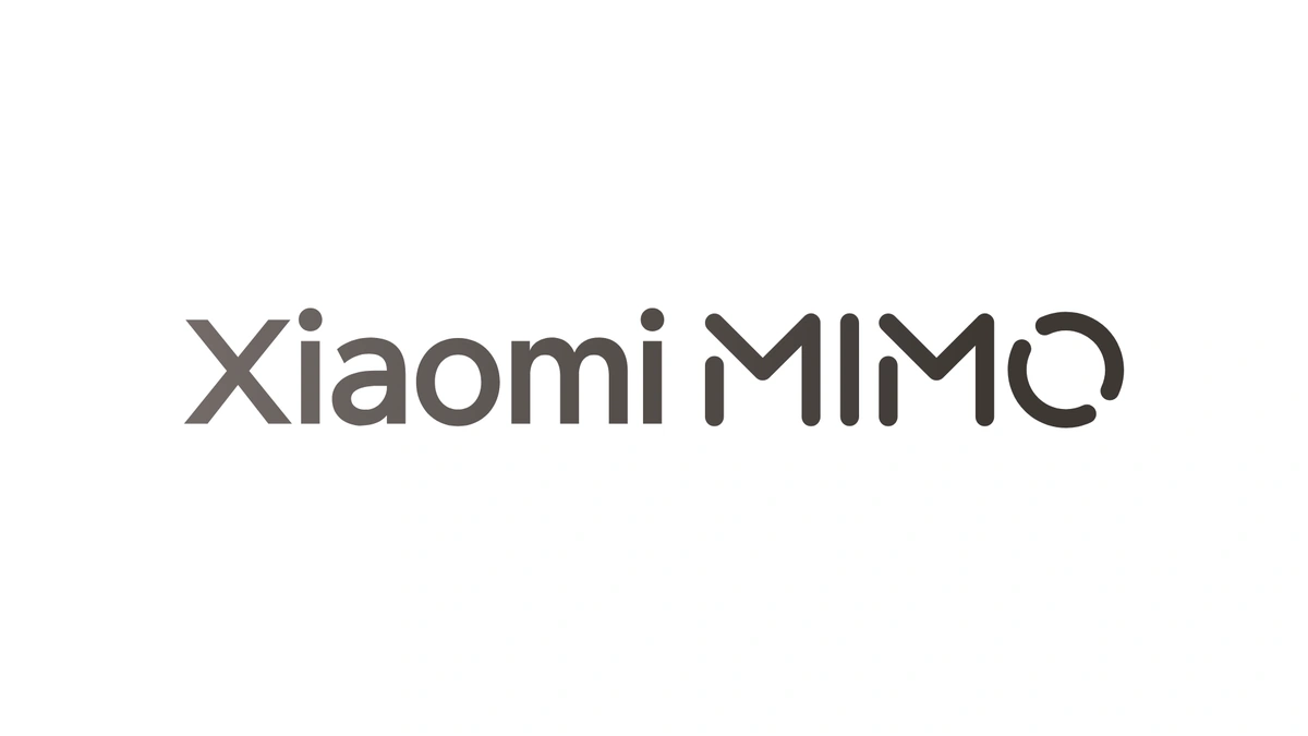 Xiaomi MiMo logo in dark gray lettering on a white background